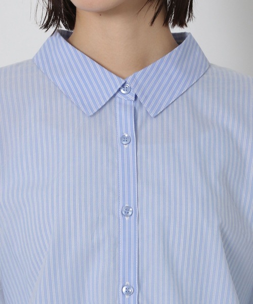 LAKOLE（ラコレ）の「チュールレイヤードシャツ6分袖 / 582557（シャツ/ブラウス・レディース・マスタード/ボルドー/ブルー/ブラック・FREE）」の13枚目の写真