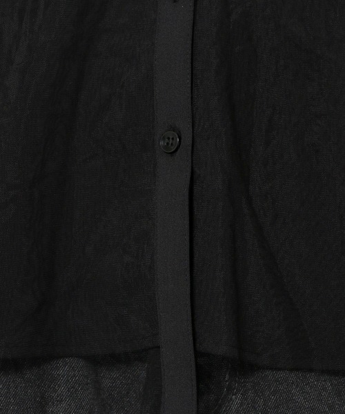 LAKOLE（ラコレ）の「チュールレイヤードシャツ6分袖 / 582557（シャツ/ブラウス・レディース・マスタード/ボルドー/ブルー/ブラック・FREE）」の17枚目の写真