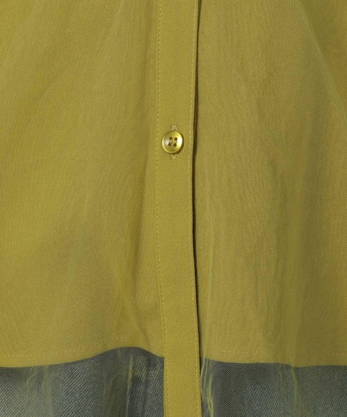 LAKOLE（ラコレ）の「チュールレイヤードシャツ6分袖 / 582557（シャツ/ブラウス・レディース・マスタード/ボルドー/ブルー/ブラック・FREE）」の19枚目の写真