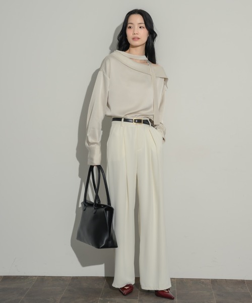 NEUNA(ヌナ)の「カバーボストンバッグ(ボストンバッグ・レディース・アイボリー/ブラック/ブラウン・FREE)」の13枚目の写真