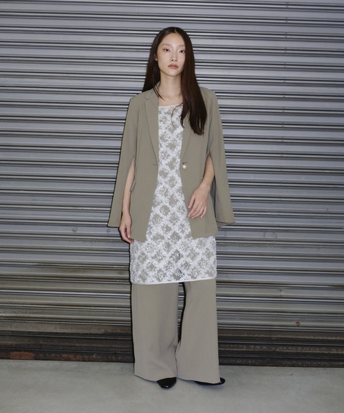 2点セットアイテム】ジャケットアンドオールインワンセットアップ