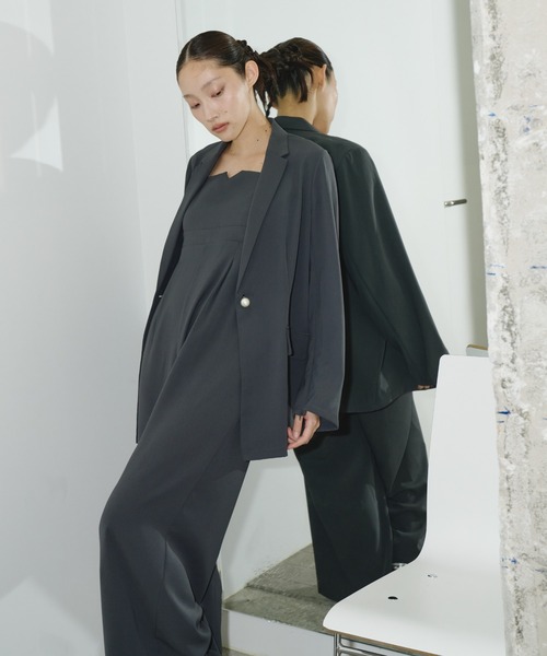 2点セットアイテム】ジャケットアンドオールインワンセットアップ