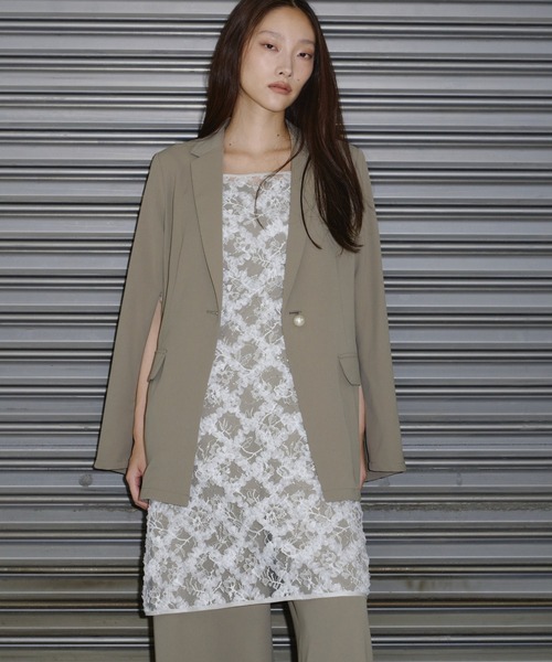 2点セットアイテム】ジャケットアンドオールインワンセットアップ