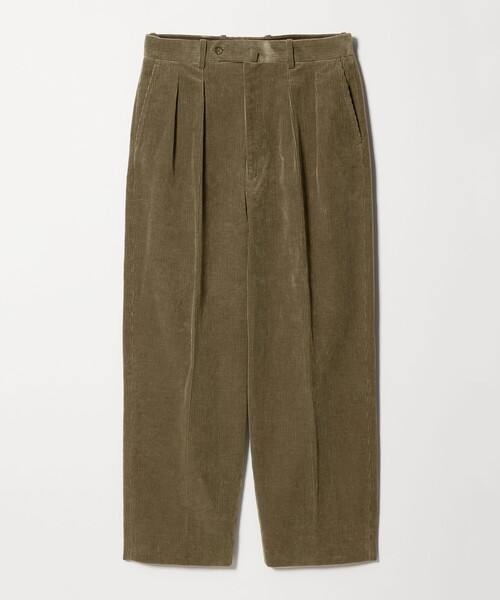 ともたろSteven Alan   コーデュロイ ツープリーツ スラックス Steven Alan＞ 8W ヘビーウェイト コーデュロイ ツープリーツ