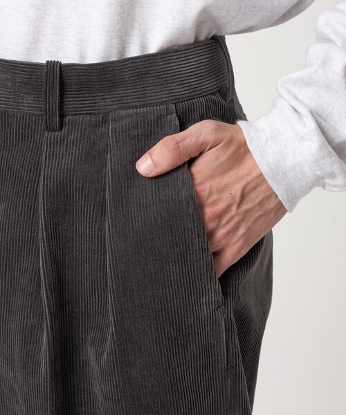 Steven Alan＞ 10W ニドム コーデュロイ イン ツープリーツ