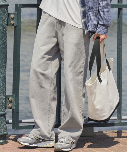 theo carre ヴィンテージ セール】ヴィンテージ加工 ルーズストレートデニムパンツ【THE CRAFT