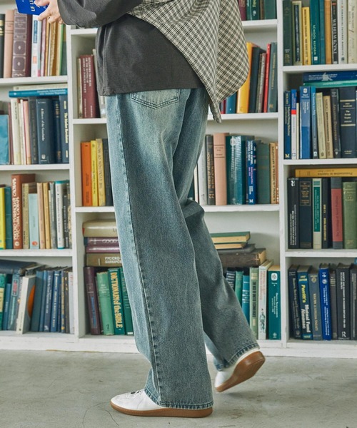 荒川出品 ヴィンテージ加工 ルーズストレートデニムパンツ【THE CRAFT