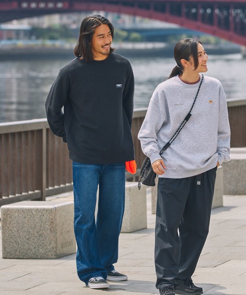 THE CRAFT CREW PRODUCTS（ザクラフトクループロダクツ）の「ヴィンテージ加工 ルーズストレートデニムパンツ【THE CRAFT CREW PRODUCTS】（デニムパンツ・メンズ・ライトグレー/サックスブルー/チャコール/インディゴブルー/ダークインディゴブルー・L/M/S）」の10枚目の写真