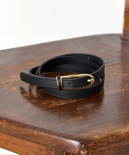 Jena espace merveilleux（ジェナ　エスパスメルヴェイユ）の「メタルポイントバックルベルト（ベルト・レディース・ブラック/ベージュ/キャメル・FREE）」の9枚目の写真