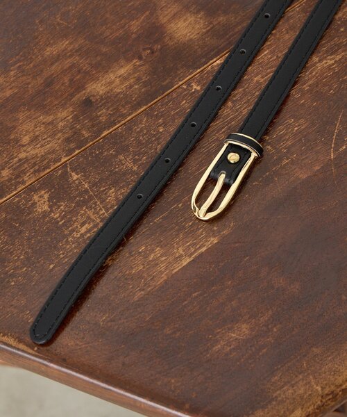 Jena espace merveilleux（ジェナ　エスパスメルヴェイユ）の「メタルポイントバックルベルト（ベルト・レディース・ブラック/ベージュ/キャメル・FREE）」の7枚目の写真