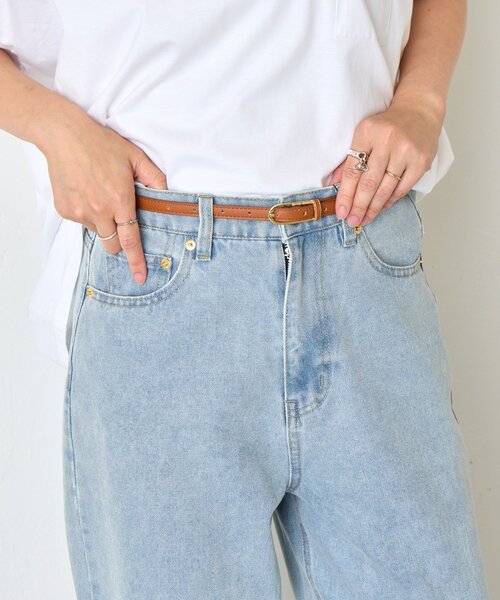 Jena espace merveilleux（ジェナ　エスパスメルヴェイユ）の「メタルポイントバックルベルト（ベルト・レディース・ブラック/ベージュ/キャメル・FREE）」の4枚目の写真