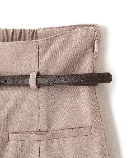 JILL by JILL STUART（ジルバイジルスチュアート）の「◇細ベルト付きセミフレアスカート（スカート・レディース・グリーン/グレー/ネイビー/ベージュ・SMALL/MEDIUM）」の7枚目の写真