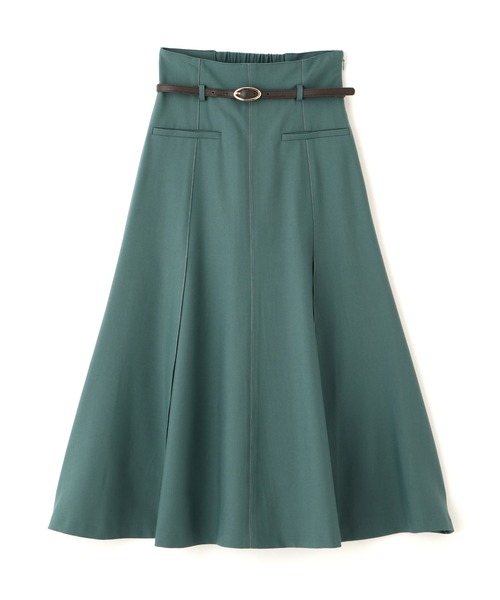 JILL by JILL STUART（ジルバイジルスチュアート）の「◇細ベルト付きセミフレアスカート（スカート・レディース・グリーン/グレー/ネイビー/ベージュ・SMALL/MEDIUM）」の13枚目の写真