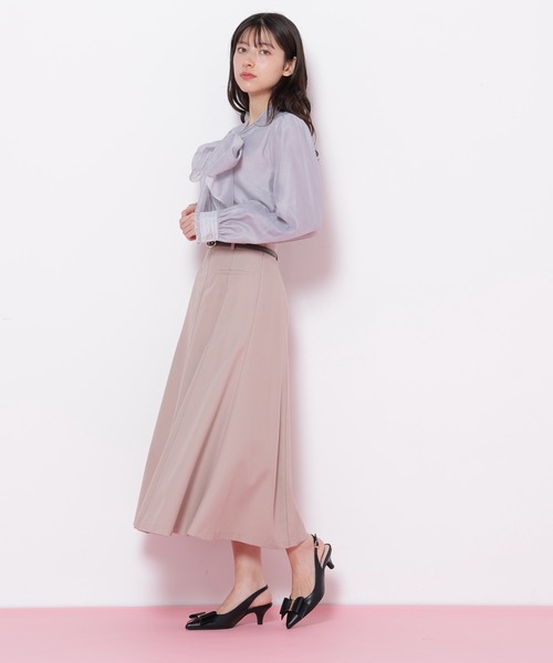 JILL by JILL STUART（ジルバイジルスチュアート）の「◇細ベルト付きセミフレアスカート（スカート・レディース・グリーン/グレー/ネイビー/ベージュ・SMALL/MEDIUM）」の20枚目の写真