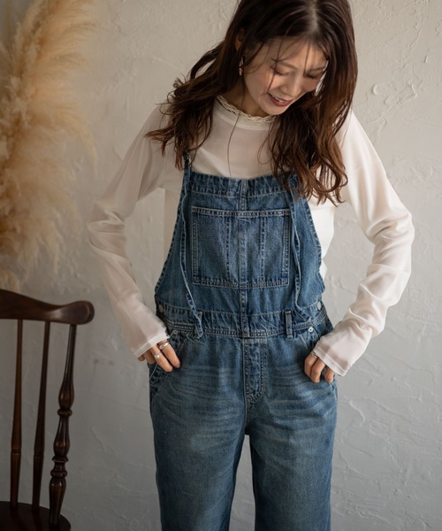 Muffiny(マフィニー)の「シアーロングスリーブティ(Tシャツ/カットソー・レディース・オフホワイト/スモークピンク/ブラック・LARGE/MEDIUM)」の14枚目の写真