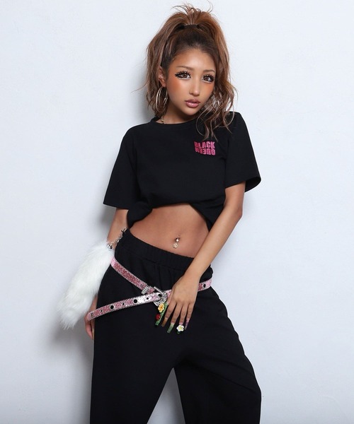 セール】【BLACKQUEEN】ラメロゴ入りセットアップ（セットアップ