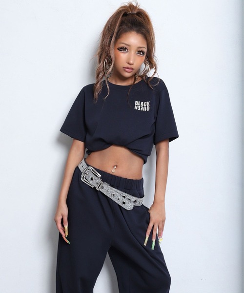 セール】【BLACKQUEEN】ラメロゴ入りセットアップ（セットアップ