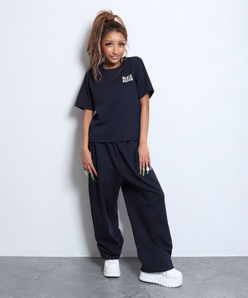 セール】【BLACKQUEEN】ラメロゴ入りセットアップ（セットアップ