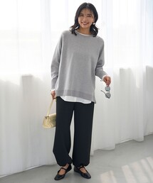 UNFILO（アンフィーロ）の「【軽量/ストレッチ】BEAUTY FORM JERSEY イージーパンツ（その他パンツ・レディース）」