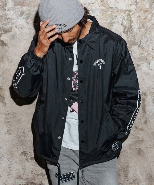 seventy seven(セブンティセブン)の「mj11124-nylon coach JKT(25W) コーチジャケット(7725W240)(その他アウター・メンズ・ブラック/バーガンディー/キャメル・XL/L/M/S)」の17枚目の写真