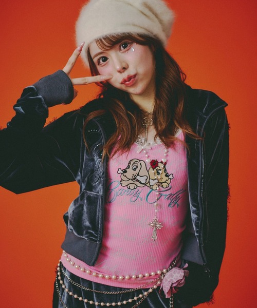 GALFY(ガルフィー)の「CANDYGALFY/キャンディーガルフィー/GAL プリンセス SETUP(ジャージ・レディース・グレー/ブラック/ピンク・F)」の21枚目の写真