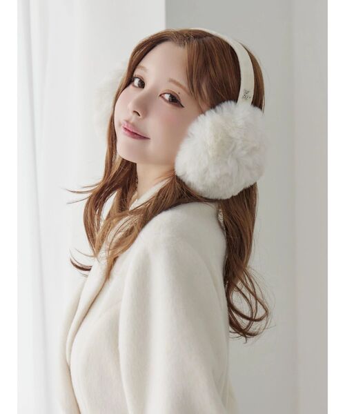 EATME（イートミー）の「フェイクファーイヤーマフ（イヤーマフ・レディース・ホワイト/ブラック・FREE）」の8枚目の写真