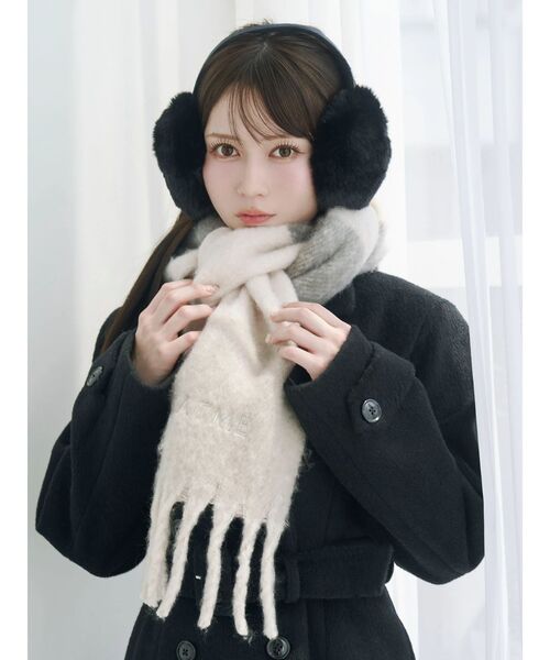 EATME（イートミー）の「フェイクファーイヤーマフ（イヤーマフ・レディース・ホワイト/ブラック・FREE）」の10枚目の写真