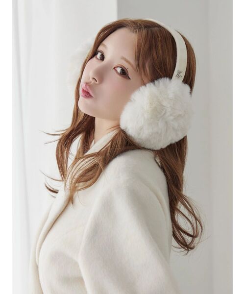EATME（イートミー）の「フェイクファーイヤーマフ（イヤーマフ・レディース・ホワイト/ブラック・FREE）」の12枚目の写真
