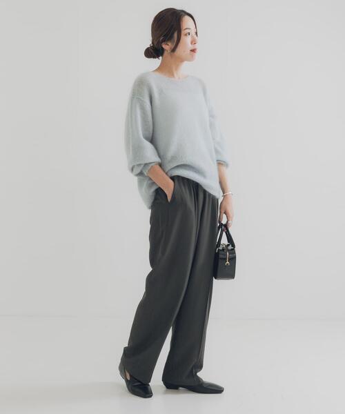 URBAN RESEARCH(アーバンリサーチ)の「『34サイズ/低身長向けも展開』 ポプリンイージーテーパードパンツ(その他パンツ・レディース・ベージュ/ブラック/グリーン系その他・38/40/36/34)」の20枚目の写真