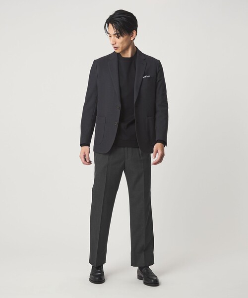 green label relaxing（グリーンレーベルリラクシング）の「TW ギャバジン 1プリーツ ドレスチノ パンツ -ウォッシャブル-（スラックス・メンズ・ダークグレー/ベージュ・L/S/M/XL）」の3枚目の写真