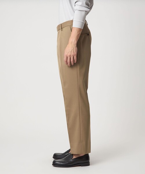 green label relaxing（グリーンレーベルリラクシング）の「TW ギャバジン 1プリーツ ドレスチノ パンツ -ウォッシャブル-（スラックス・メンズ・ダークグレー/ベージュ・L/S/M/XL）」の7枚目の写真