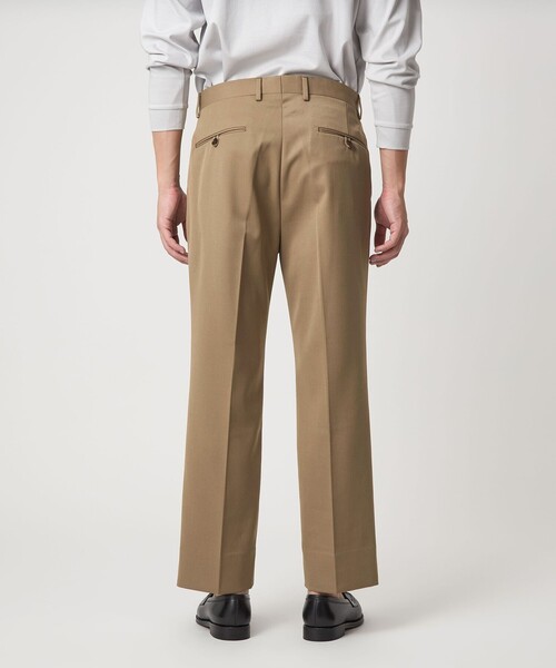 green label relaxing（グリーンレーベルリラクシング）の「TW ギャバジン 1プリーツ ドレスチノ パンツ -ウォッシャブル-（スラックス・メンズ・ダークグレー/ベージュ・L/S/M/XL）」の8枚目の写真