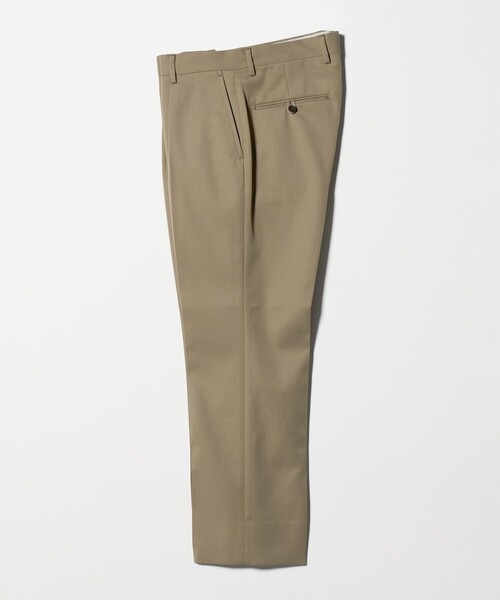 green label relaxing（グリーンレーベルリラクシング）の「TW ギャバジン 1プリーツ ドレスチノ パンツ -ウォッシャブル-（スラックス・メンズ・ダークグレー/ベージュ・L/S/M/XL）」の9枚目の写真