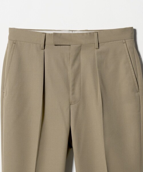 green label relaxing（グリーンレーベルリラクシング）の「TW ギャバジン 1プリーツ ドレスチノ パンツ -ウォッシャブル-（スラックス・メンズ・ダークグレー/ベージュ・L/S/M/XL）」の12枚目の写真