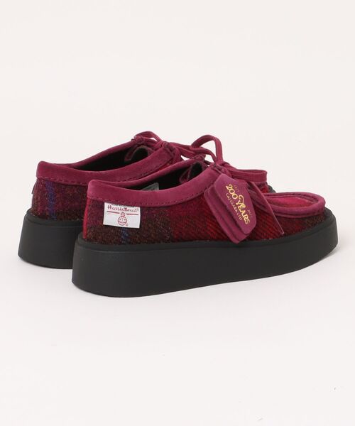Clarks(クラークス)の「Clarks クラークス TORVIEW W【Clarks 200周年記念モデル/HARRIS TWEED(ハリスツイード)】レディースシューズ(トービューW) 26184947 プラムインタレスト(モカシン/デッキシューズ・レディース・レッド・23.5cm/24.0cm/23.0cm)」の5枚目の写真