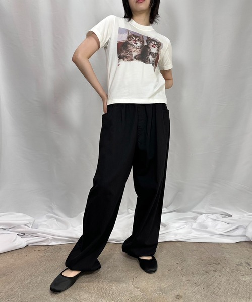 G.V.G.V.(ジーヴィージーヴィー)の「POPPIN’ CAT TEE(Tシャツ/カットソー・レディース・ホワイト・S)」の4枚目の写真