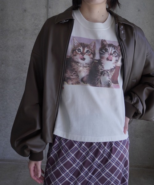 G.V.G.V.(ジーヴィージーヴィー)の「POPPIN’ CAT TEE(Tシャツ/カットソー・レディース・ホワイト・S)」の10枚目の写真