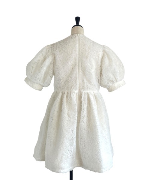 HONEY MI HONEY（ハニーミーハニー）の「tulle puff sleeve tunic one-piece（ワンピース・レディース・ラベンダー/ホワイト/ブラック・FREE）」の15枚目の写真