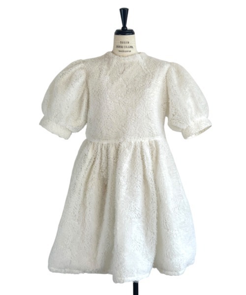 HONEY MI HONEY（ハニーミーハニー）の「tulle puff sleeve tunic one-piece（ワンピース・レディース・ラベンダー/ホワイト/ブラック・FREE）」の16枚目の写真