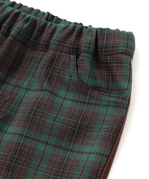 Noeil aime BeBe(ノイユエイムベベ)の「タータンチェックxインレイ切り替えパンツ(その他パンツ・キッズ・グリーン系その他/ベージュ系その他・120cm/110cm/130cm/100cm)」の13枚目の写真