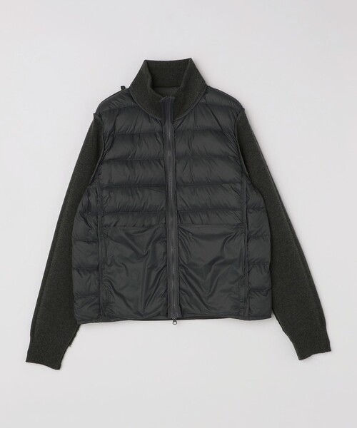 SHIPS（シップス）の「【WEB限定/SHIPS別注】TAION:〈手洗い可能〉ハイネック ダブルジップ ニットスリーブダウンジャケット（ダウンジャケット/コート・メンズ・ブラック/ダークグレー/ネイビー・SMALL/MEDIUM/LARGE/X-LARGE）」の13枚目の写真