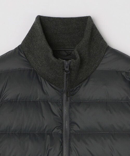 SHIPS（シップス）の「【WEB限定/SHIPS別注】TAION:〈手洗い可能〉ハイネック ダブルジップ ニットスリーブダウンジャケット（ダウンジャケット/コート・メンズ・ブラック/ダークグレー/ネイビー・SMALL/MEDIUM/LARGE/X-LARGE）」の15枚目の写真
