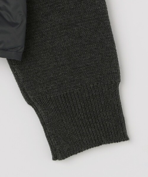 SHIPS（シップス）の「【WEB限定/SHIPS別注】TAION:〈手洗い可能〉ハイネック ダブルジップ ニットスリーブダウンジャケット（ダウンジャケット/コート・メンズ・ブラック/ダークグレー/ネイビー・SMALL/MEDIUM/LARGE/X-LARGE）」の17枚目の写真