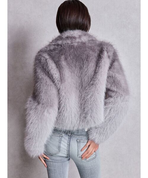 GYDA(ジェイダ)の「グラデーションECO FURコート(ダウンジャケット/コート・レディース・ブラウン/グレー・FREE)」の4枚目の写真