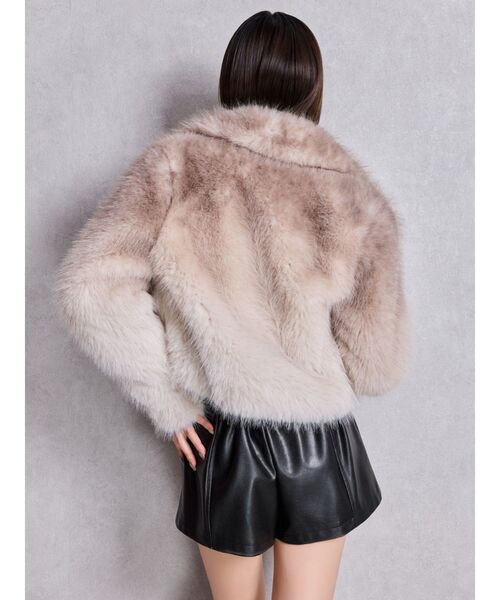 GYDA(ジェイダ)の「グラデーションECO FURコート(ダウンジャケット/コート・レディース・ブラウン/グレー・FREE)」の8枚目の写真