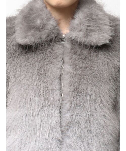 GYDA(ジェイダ)の「グラデーションECO FURコート(ダウンジャケット/コート・レディース・ブラウン/グレー・FREE)」の16枚目の写真