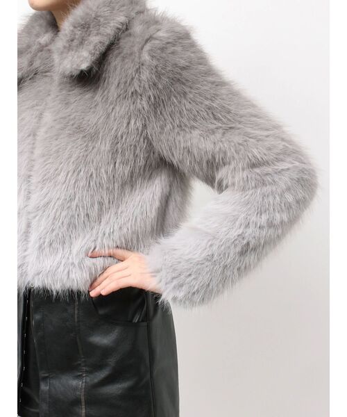 GYDA(ジェイダ)の「グラデーションECO FURコート(ダウンジャケット/コート・レディース・ブラウン/グレー・FREE)」の17枚目の写真