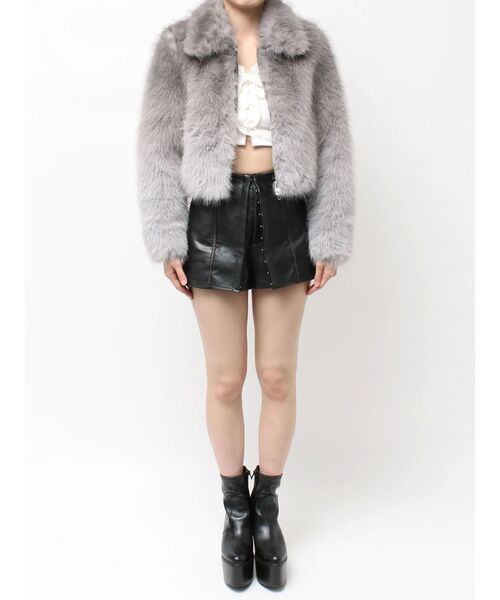 GYDA(ジェイダ)の「グラデーションECO FURコート(ダウンジャケット/コート・レディース・ブラウン/グレー・FREE)」の22枚目の写真