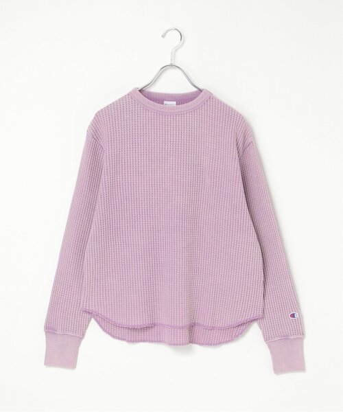 Champion(チャンピオン)の「Champion チャンピオン ロングスリーブシャツ(Tシャツ/カットソー・レディース・ブラック/ラベンダー/ダークブルー・M)」の3枚目の写真