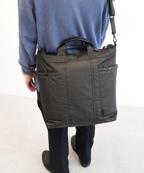 UNTRACK(アントラック)の「アントラック トートバッグ CITY DS A4サイズ収納可能 14inchPC収納 16L 60394(トートバッグ・メンズ・ブラック/グレー・FREE)」の16枚目の写真